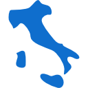italy country map silhouette
